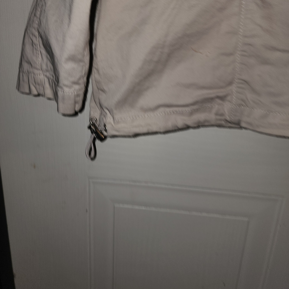Women's Ac-tiv-ology  Full Zip-Up And Snap Up Jacket Khaki Size XL Pockets - Picture 7 of 10